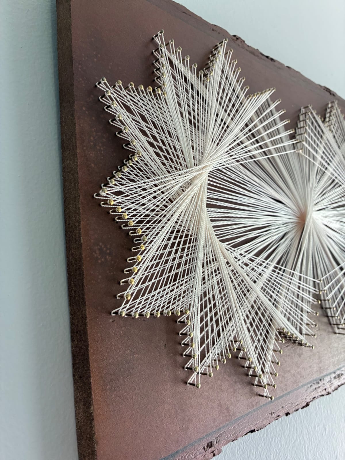 Holiday Star String Art - Handmade Christmas Wall Art, detail view 7 — handmade string art by Asja